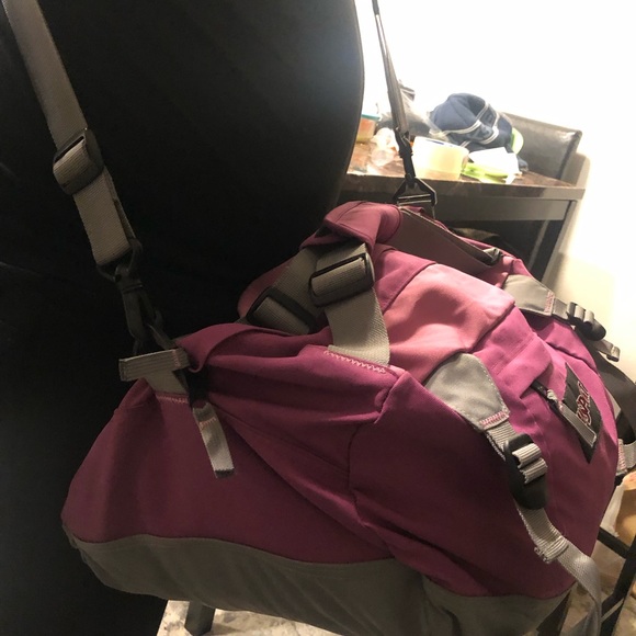 JanSport Duffle Bag Rare Carry On Travel Bag Made In USA Size 20”x13”x11” - Picture 6 of 10